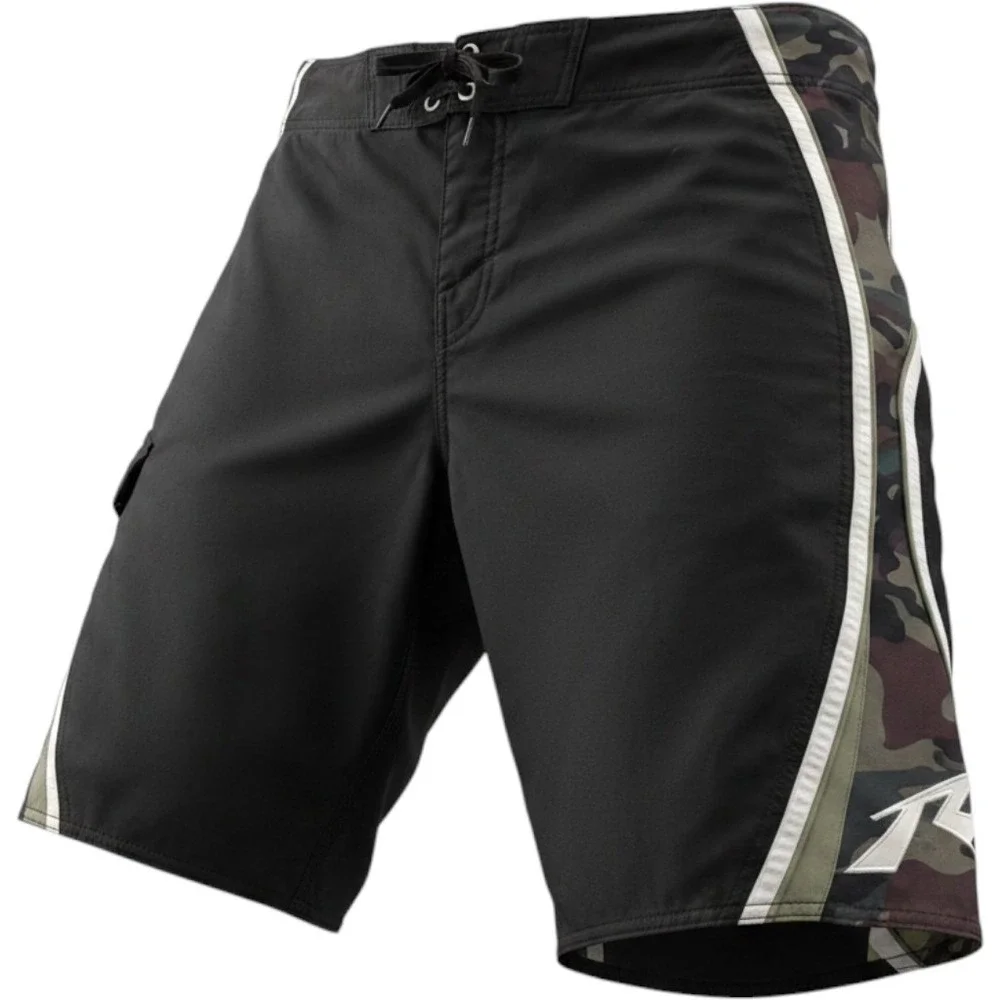 Rusty Board Shorts Mens 34 Black Camo R.Evolution Cargo Pocket Performance